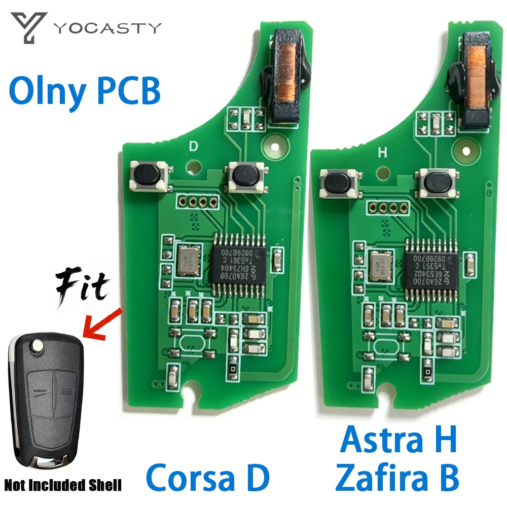 YOCASTY PCF7941A 433MHz 46 Chip Remote Flip Car Key PCB For Opel Vauxhall Corsa D G4 Astra H AH Zafira B Holden 736-743-A