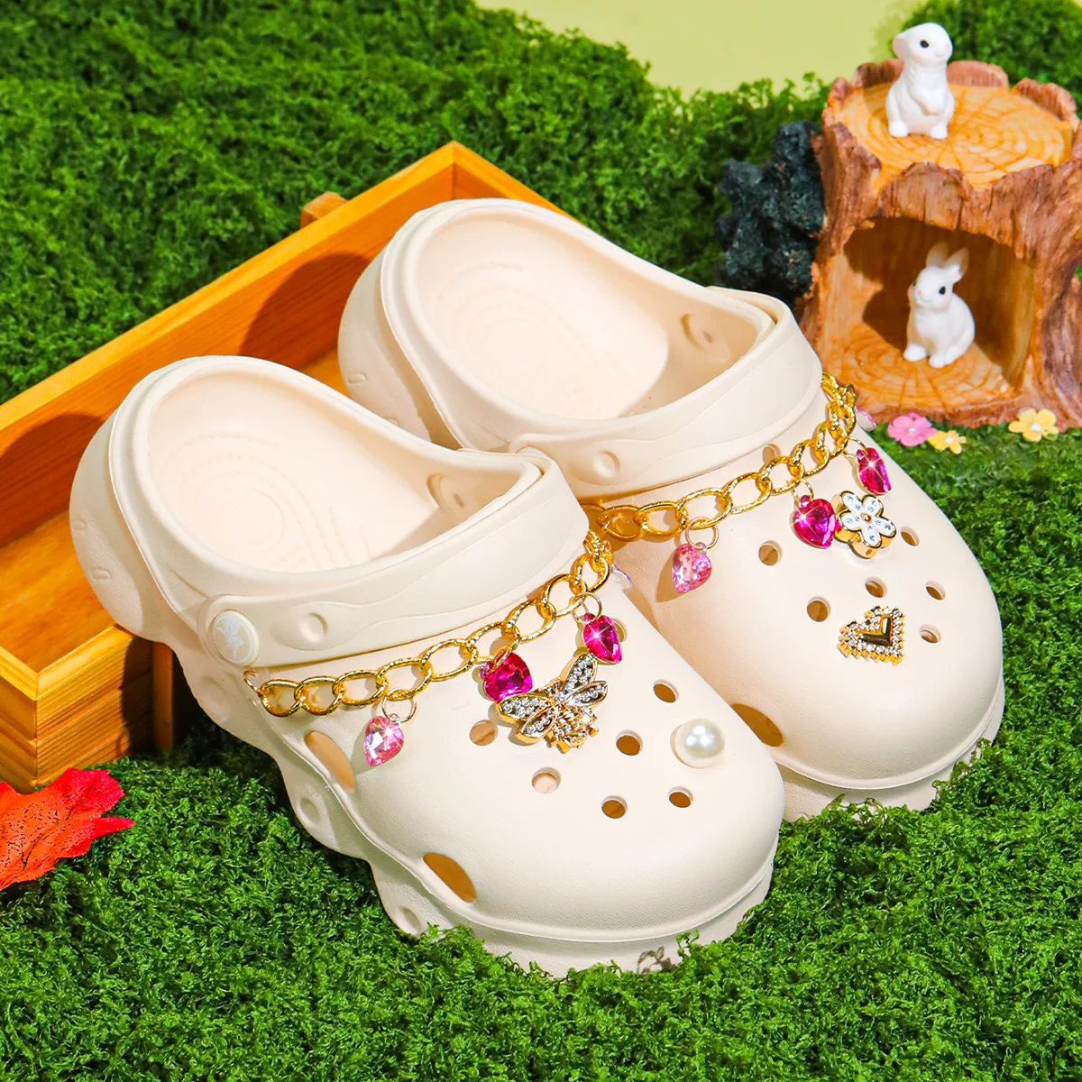 

Универсальные садовые туфли на все случаи жизни, можно носить в любое время года, блестящие туфли с толстой подошвой из ЭВА, подходят для пляжа 1214