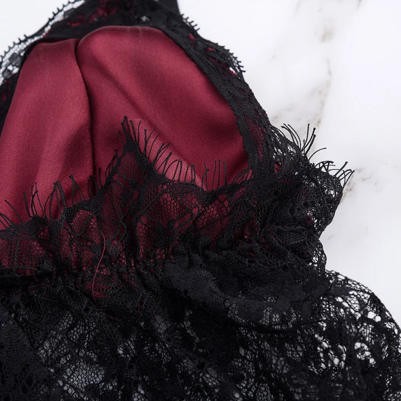 Ensemble de Lingerie Sexy en dentelle, robe de nuit pour femmes, body à cordes, bretelles réglables, ensemble 2 pièces, pyjama, Corset, vêtements Mujer