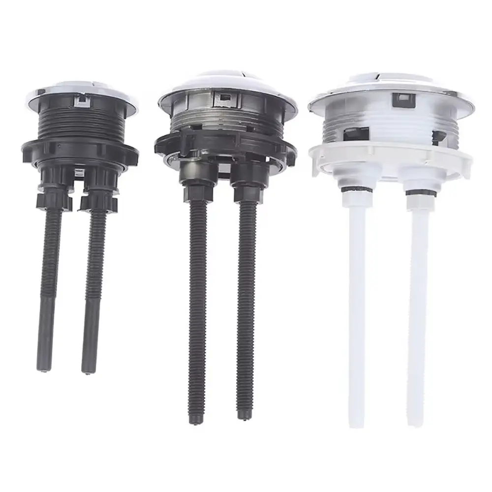 

1Pcs 47/57/70mm Toilet Tank Button Round/Square Shape Valve Rods Toilet Push Buttons Plastic Dual Flush Button