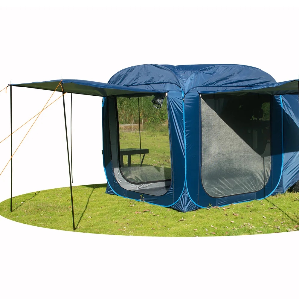 JSJM Outdoor Camping Car Tail Tent Super Large Space Automatic Tent Free Of Construction