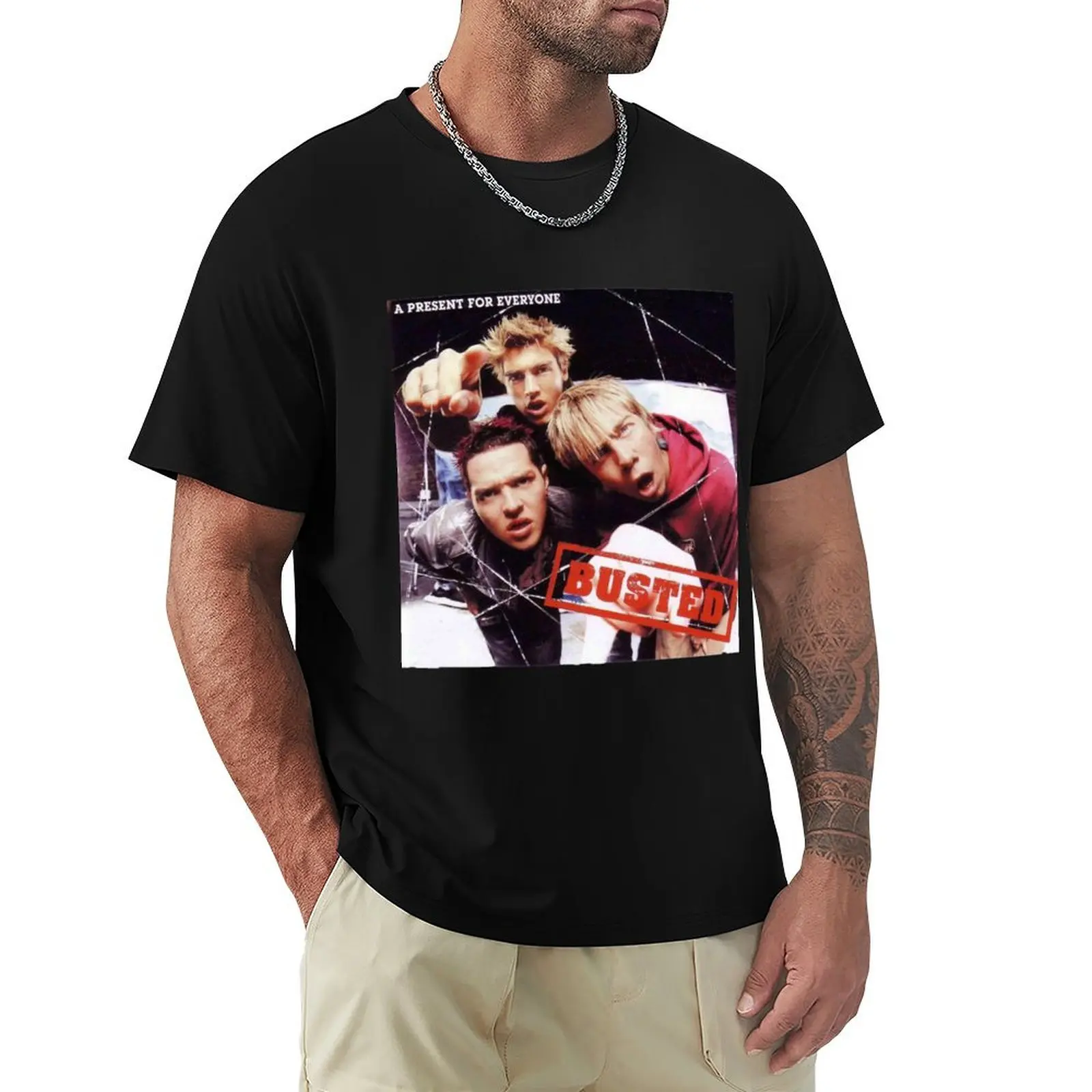 Busted - A Present For Everyone T-Shirt Basic Crew Neck Short Sleeve Top