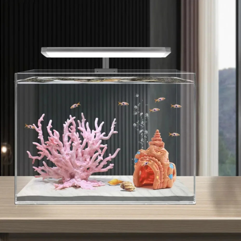 Aquarium Simulation Coral Ornament, Resin Fake Marine Hard Undersea Coral Artificial Water Plant for Fish Tank Aquascape Decor