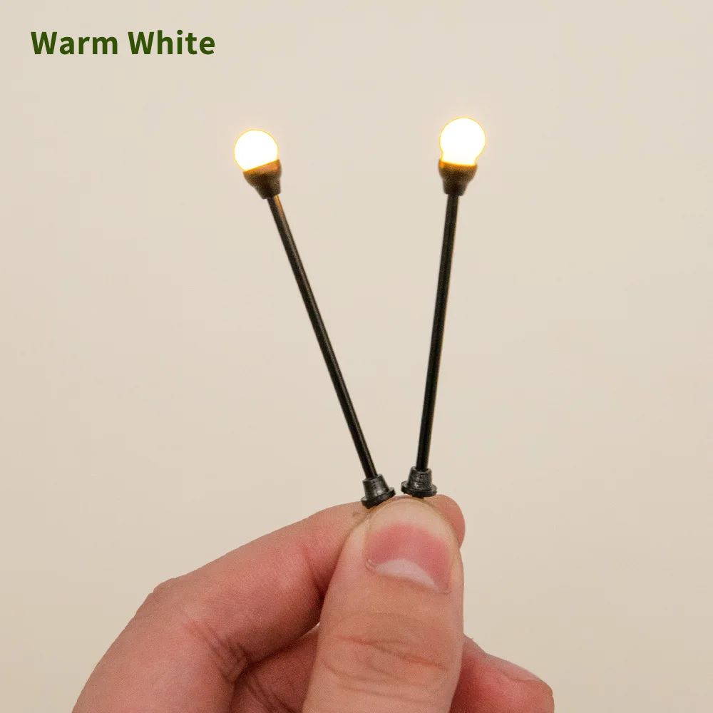10 peças 6.5v modelo de lâmpada em miniatura luz para fazer modelo diy/layout de trem ferroviário/paisagem de mesa/iorama