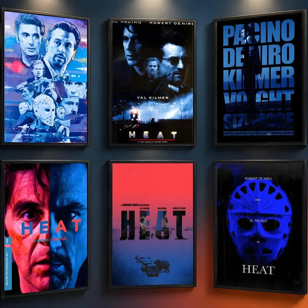 Movie Heat Neil McCauley Vincent Hanna Poster Wall Art PP Waterproof HD Self Adhesive Modern Home Decor Living Room Apartment