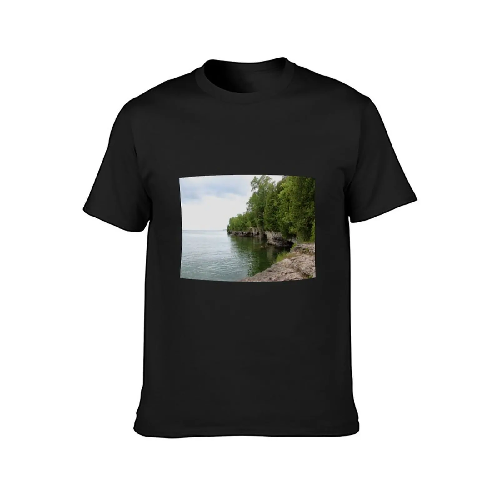 Cave Point County Park T-Shirt sports fans hippie clothes t shirts for men cotton