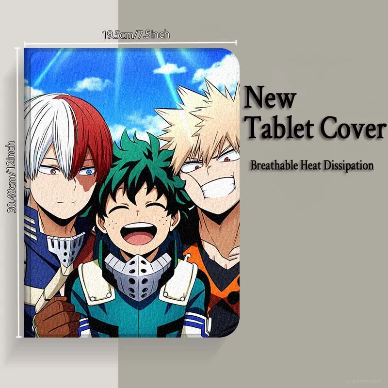 My Hero Academia Art Popular لـ OPPO Pad 2 3 4 Neo Air SE X Pro 10.36 11 11.4 11.61 12.1 13.2 بوصة 2025 حافظة كمبيوتر لوحي قابلة للطي
