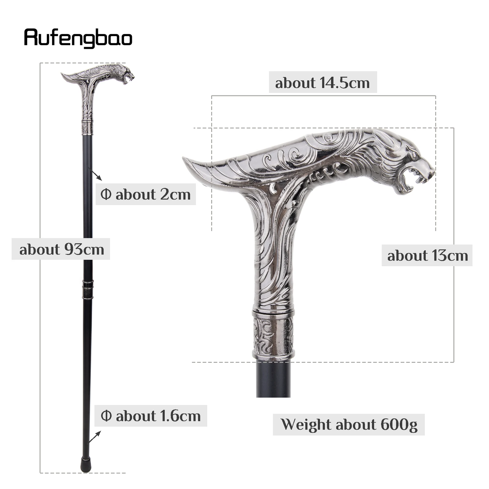 كيلين ليوبارد موضة عصا للمشي ديكور مصاص دماء تأثيري خمر حفلة عصرية عصا للمشي هالوين Crosier 93 سنتيمتر