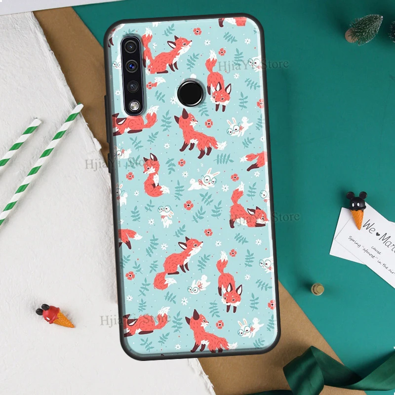 Red Fox Autumn leaves forest For Huawei Honor 10i 7C 7A 6C 4C Pro 8A 9A 6X 7X 8X 9X 7S 8S 9S 8 9 20 10X 10 Lite Case