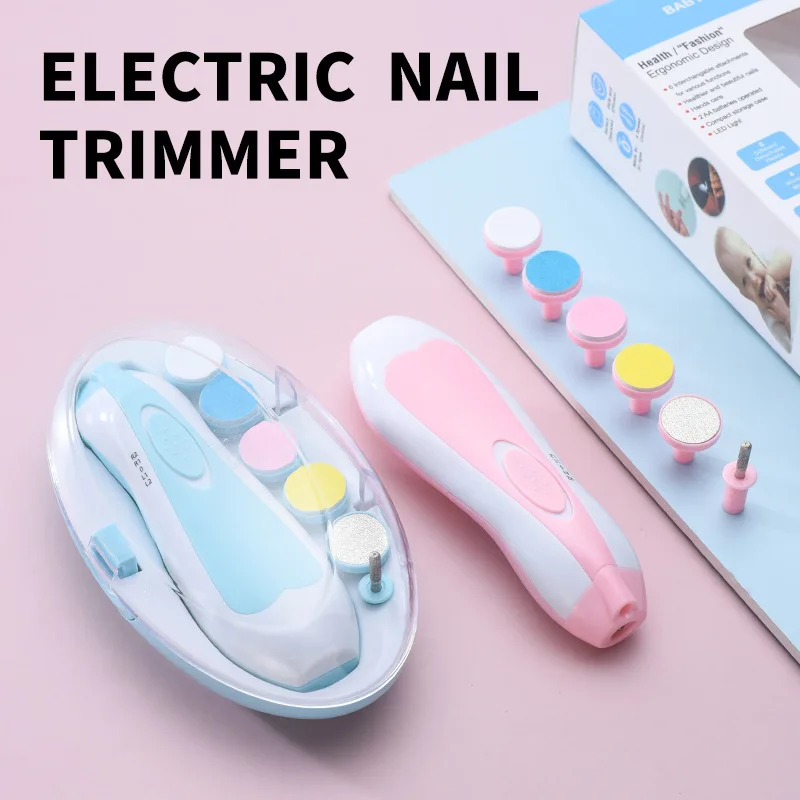 

Multifunctional Electric Baby Nail Trimmer Set, Gentle Fingernail & Toenail File Clipper, Safe Manicure Tool for Newborn Daily N