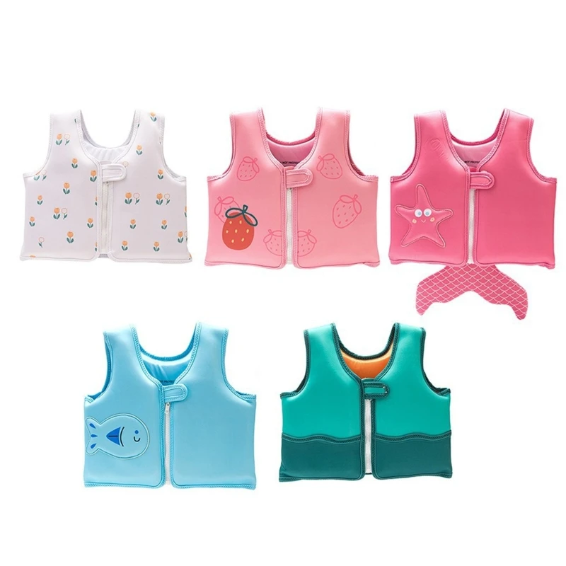 

652D Kids Swim Vest Child Swimming Jackets Toddlers Floatie Swim Trainer Jackets Swimwears for Child Learn Swiming Training