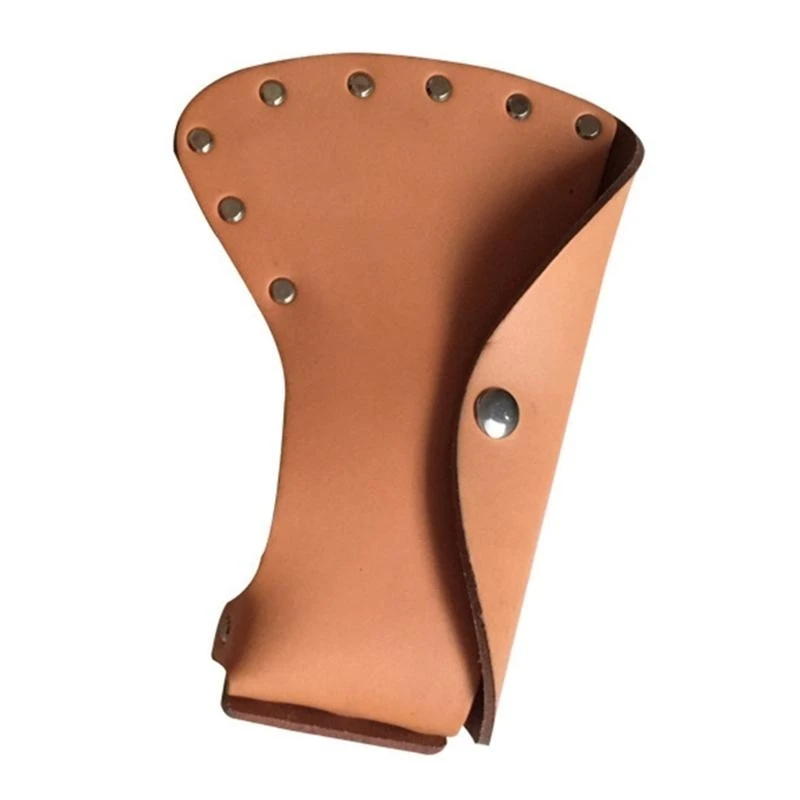 Y1AD Rugged Leather Hatchets Cover Sleeve for Outdoor Exploration and Lumberjacks Use