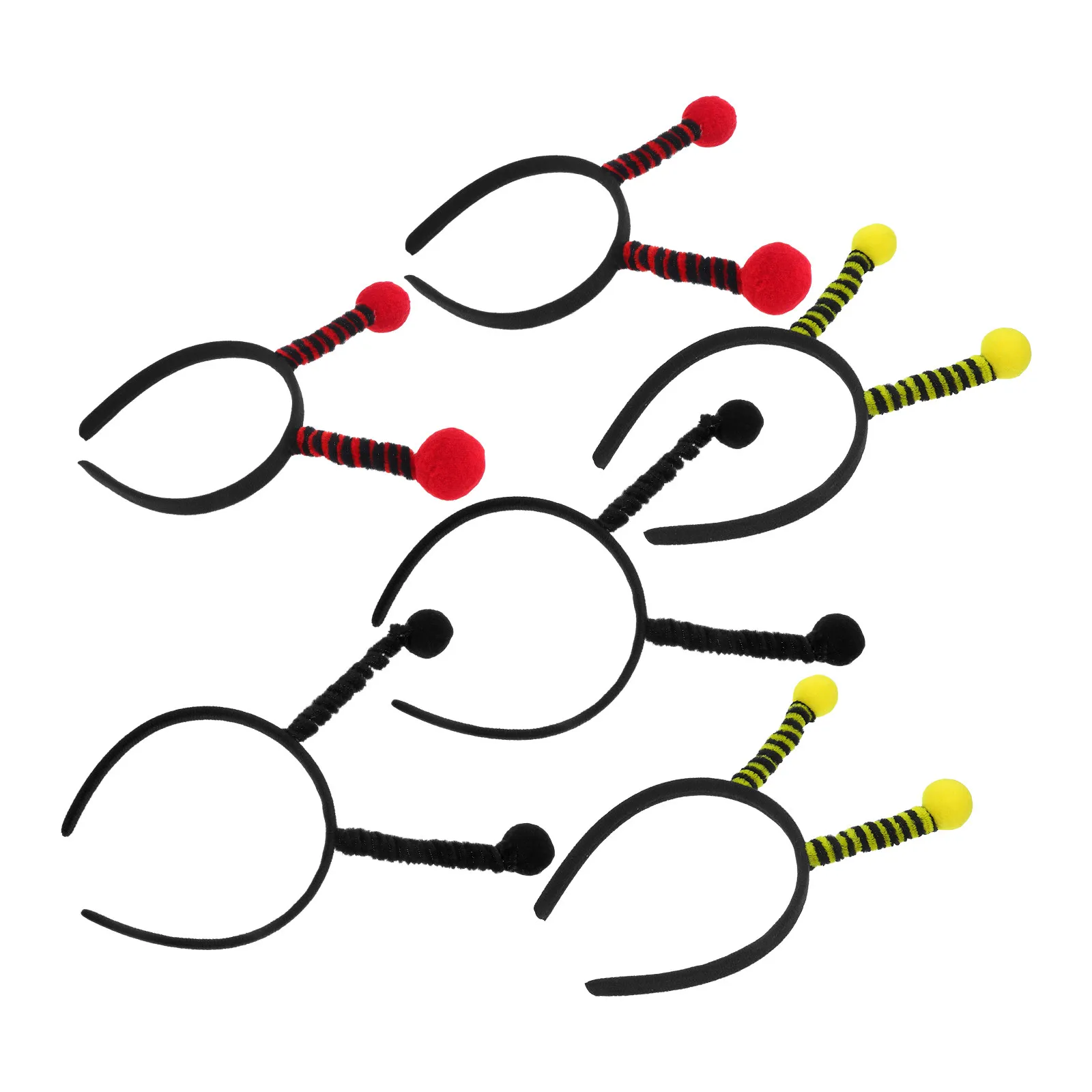 

6Pcs Soft Wire Antenna Headband Set Bee Ladybug Ant Insect Costume Headband for Halloween Carnival Birthday Party Dress Up