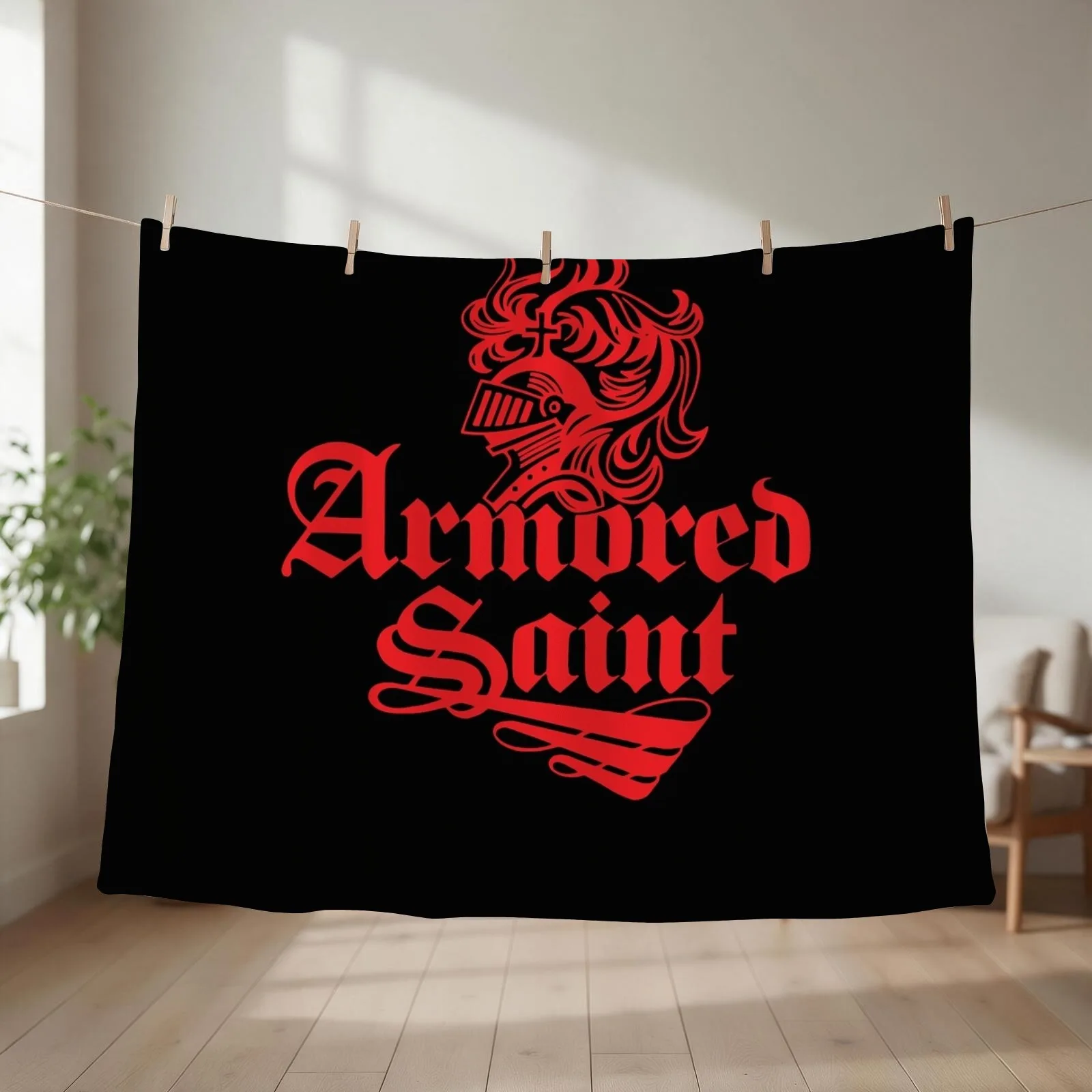 Armored Saint Classic Throw Blanket For Decorative Sofa Hair for sofa Soft Plaid Blankets