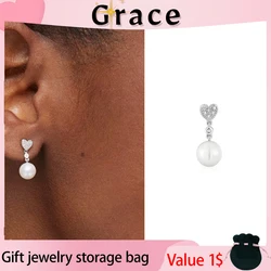 2024 Fashionable, Beautiful, Avant-garde and Elegant S925 Silver Material Beads Decoration Women's Earrings Jewelry Gift