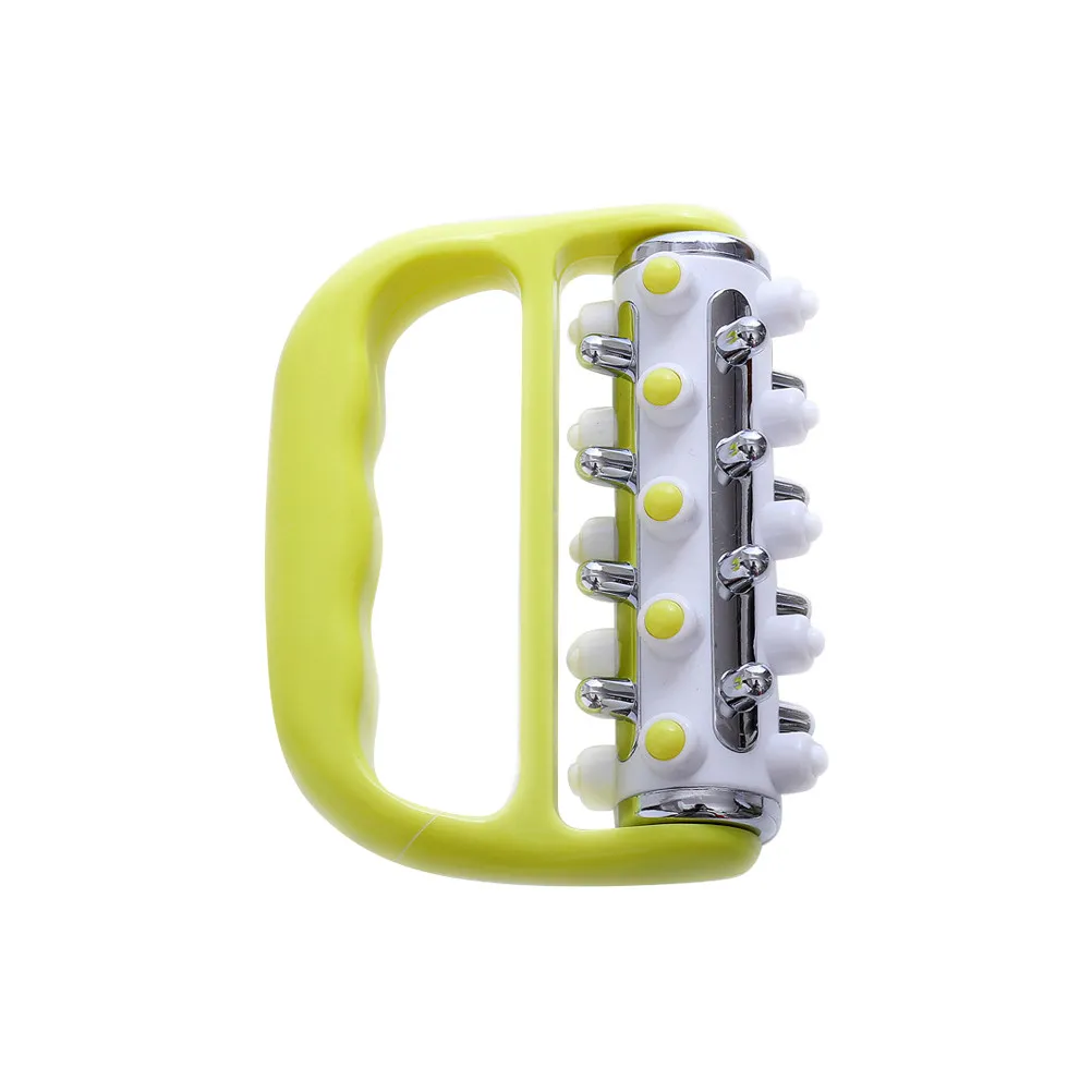 

Роликовый массажер (1 шт.), зеленый, с эргономичной пластиковой ручкой, для расслабления мышц, укрепления кожи и уменьшения целлюлита, ручной.