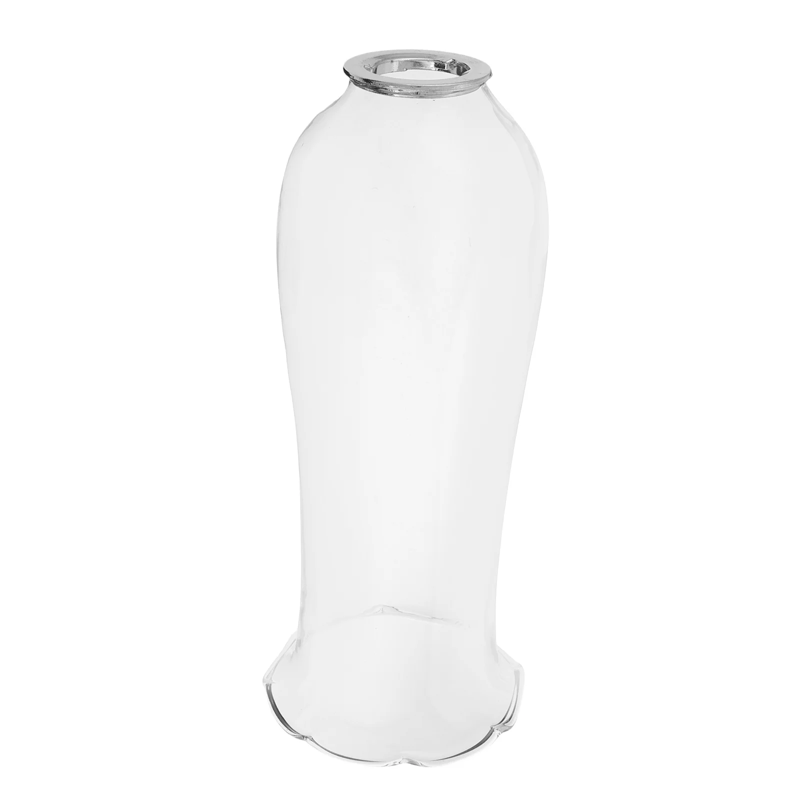 

Clear Glass Hurricane Lamp Cover Vintage Hand Blown Windproof Holder for Table Centerpiece Pillar Candles Decor Indoor