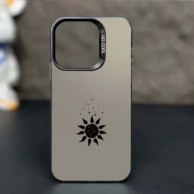 

Simple sunflower pattern phone case for iPhone 17 16 15 14 13 12 11 Pro/ Max/Plus shock-proof rear cover anti-fingerprint