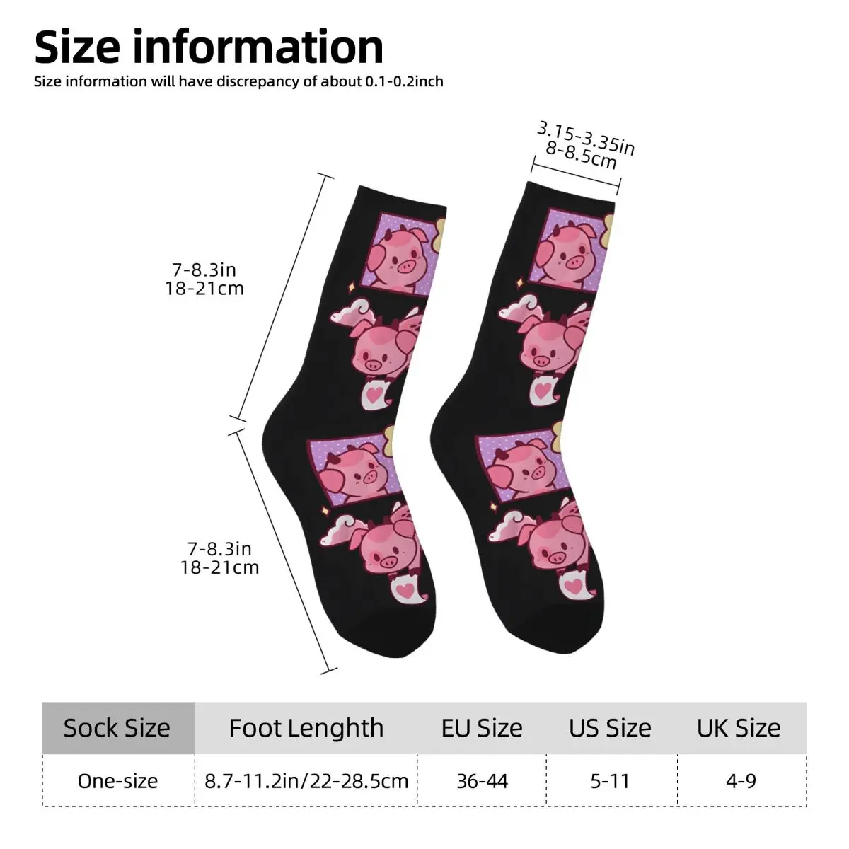 Fat Nugget Valentine Socks Hiking 3D Print Boy Girls Mid-calf Sock