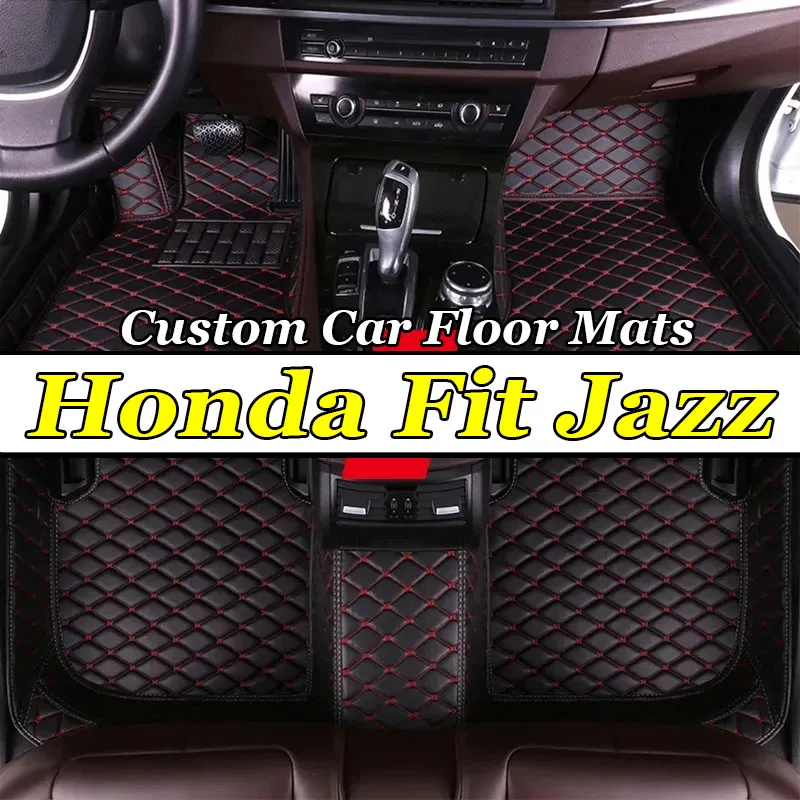 

Автомобильные коврики для Honda Fit Jazz 5-местный 2014 2015 2016 2017 2018 2019 2020 Пользовательские автомобильные подушечки для ног Автомобильный чехол аксессуары