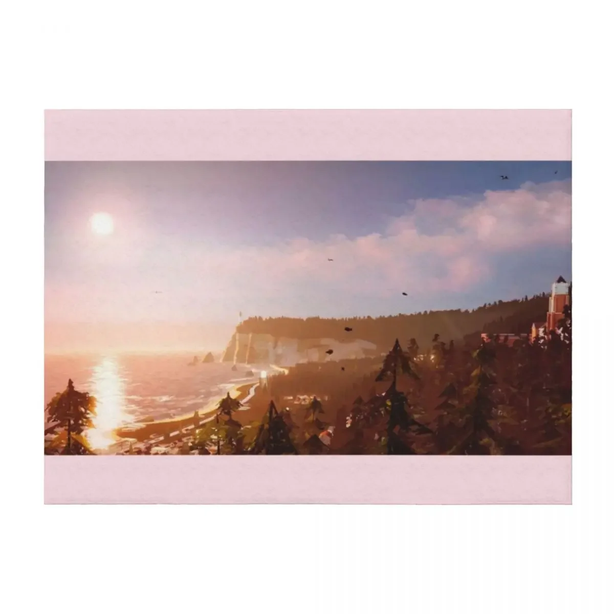 

Life is Strange Arcadia Bay Landscape Throw Blanket for sofa funny gift Shaggy Luxury Thicken Blankets