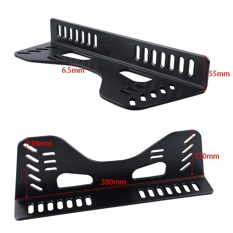 seat base Car modification side panel universal car bucket seat reinforcement L plate accessories bracket slide rail view 4
