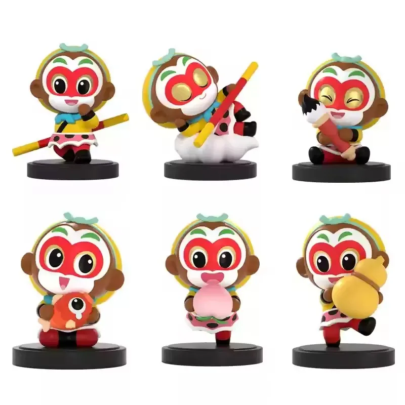 

7 см натуральная анимированная киностудия Monkey King Making Havoc In Heaven серии Q Edition экшн-фигурка модель аниме настольное украшение