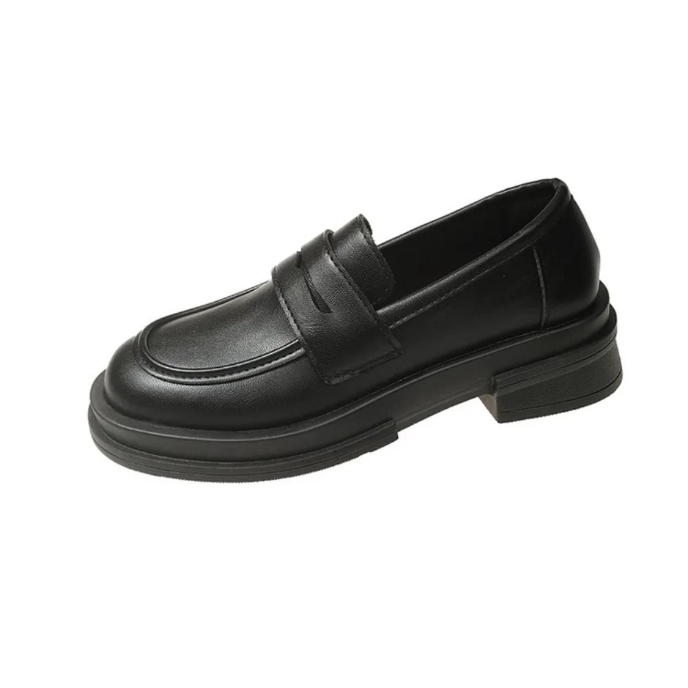 2026 Neue japanische College-Studentenschuhe im Cosplay-Lolita-Stil für Damen/Mädchen – Modische schwarze/kaffeebraune Uniform-Plateau-Schuhe – Detail 2