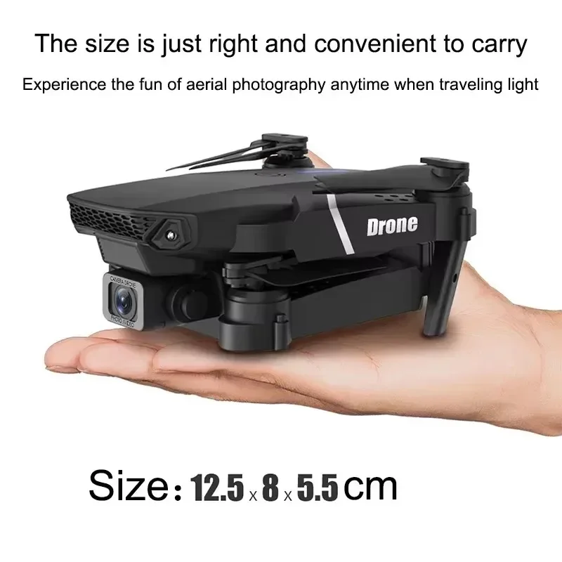 Professional drone E88 4k wide-angle high-definition camera WiFi fpv height maintaining folding RC quadcopter helicopter toy