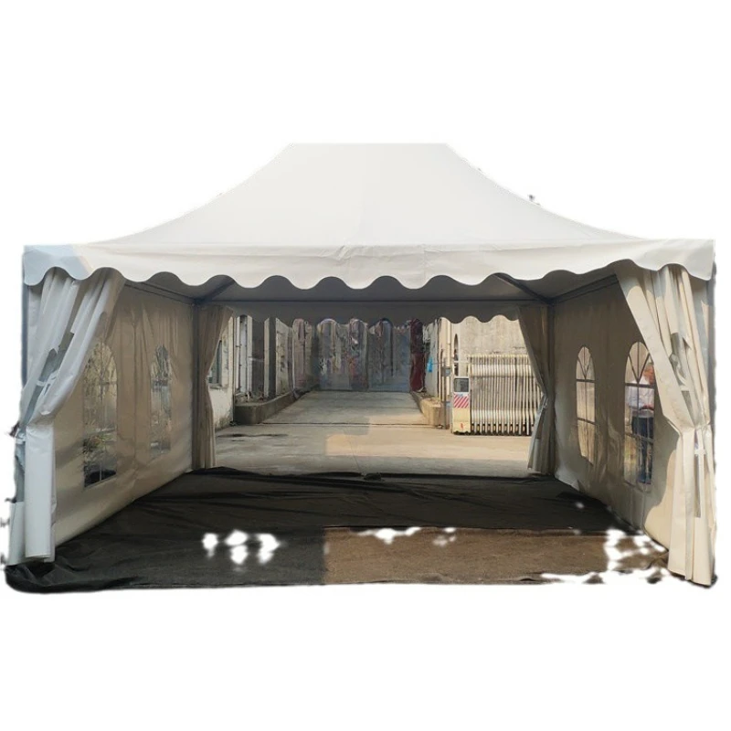 

Rainproof shading European tent 5x5 four-corner pointed tent aluminum alloy exhibition