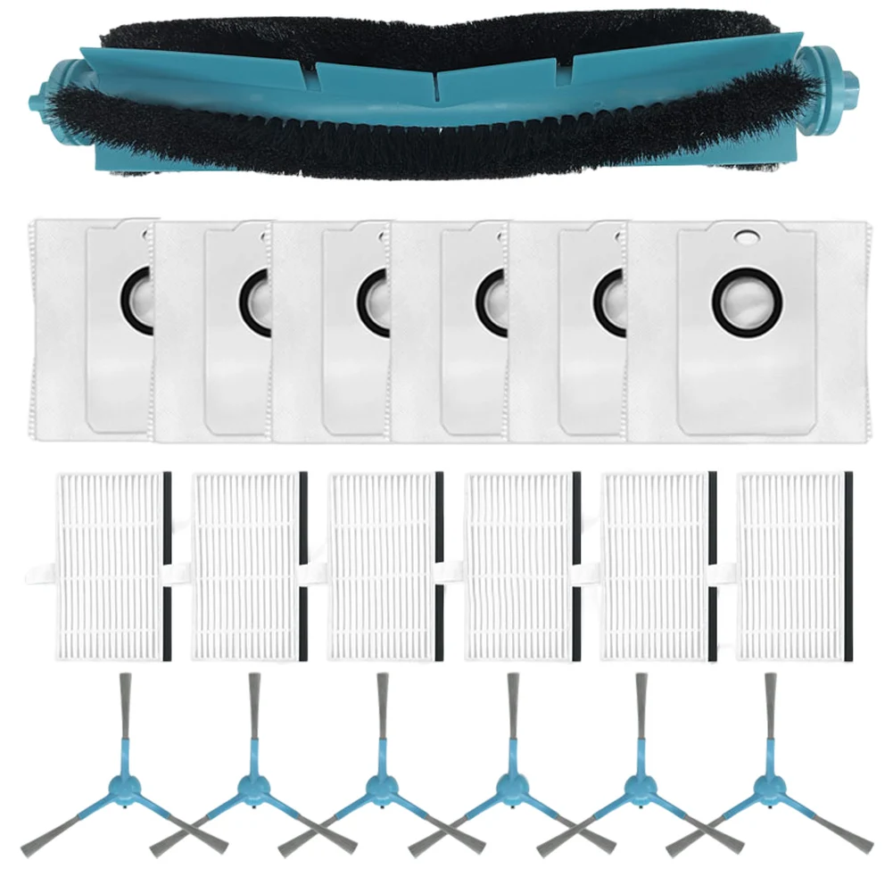 

For Cecotec-Conga 9590 Spin / 9990 10090 AI Spin High-Power Vacuum Cleaner Main Brush, Side Brush Filter Bag Set