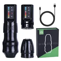 Máquina de tatuaje con cartucho inalámbrico FK, bolígrafo con batería inalámbrica rotativa, paquete de energía portátil, pistola de tatuaje con pantalla Digital LED de 1500mAh
