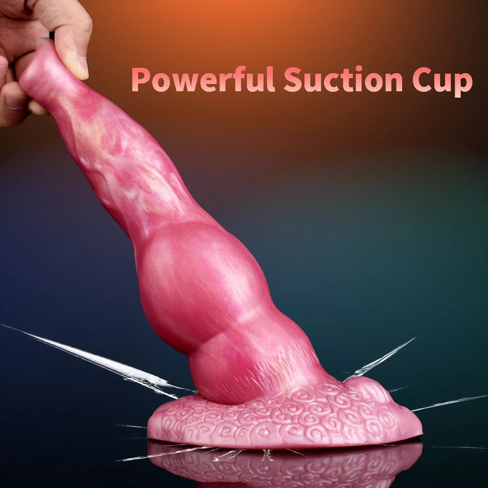 YOCY Vibrator Wolf Thrusting Dildo Silicone Dog Dick Knot Stimulator G-spot Masager 20 Modes Vibration Sex Toy For Women Men 18+ - view 5