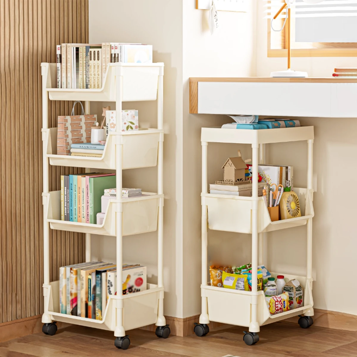 Nuevo estante de almacenamiento de cocina de 3/4/5 capas con ruedas, bandeja de almacenamiento de cocina estilo cajón, estante de almacenamiento de caja de especias, organizador de gabinete