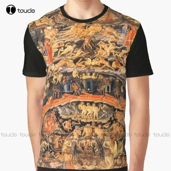 Hd Inferno From The Divine Comedy By Bartolomeo Di Fruosino High Definition Graphic T-Shirt Men T Shirts Christmas Gift Xxs-5Xl