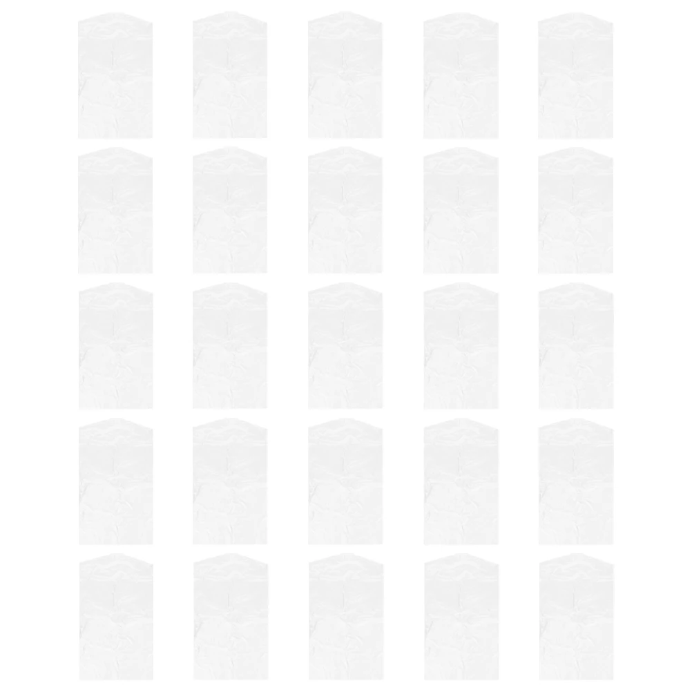 

25pcs Plastic Garment Bags Hanging Clothes Cover Thickened Protective Suit Cover Bags Clothing Storage Organizer For Travel Home
