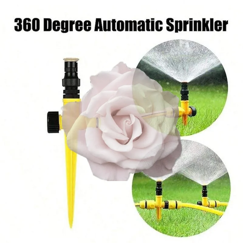 Popular Adjustable Ground Insert Sprinkler Set Leak Proof Uniform Spray For Lawn Garden Plant Watering