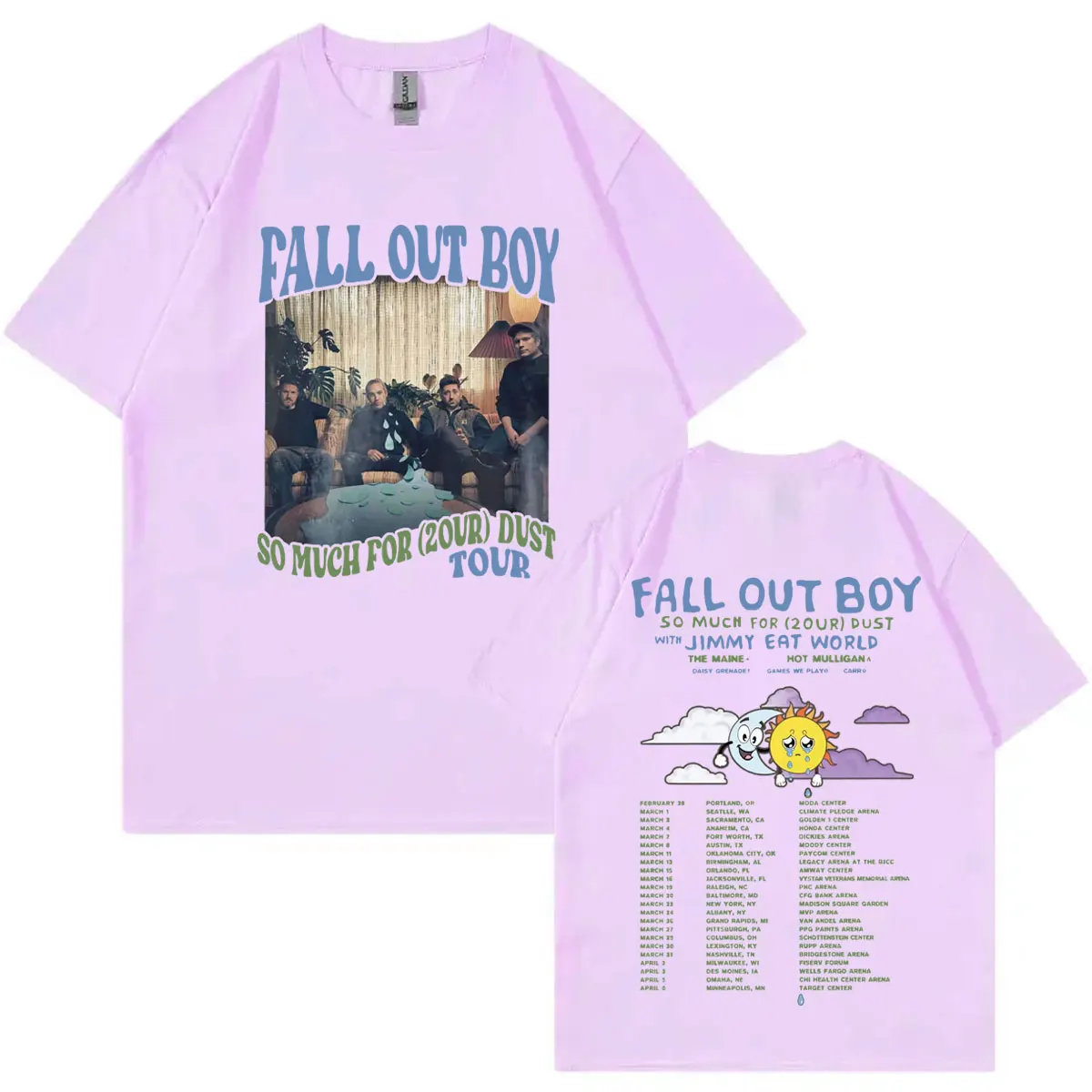 2024 Fall Out Boy Bands World Tour Graphic T Shirt Men Women Fashion Y2k Short Sleeve T-shirt Rock Hip Hop Oversized T-shirts