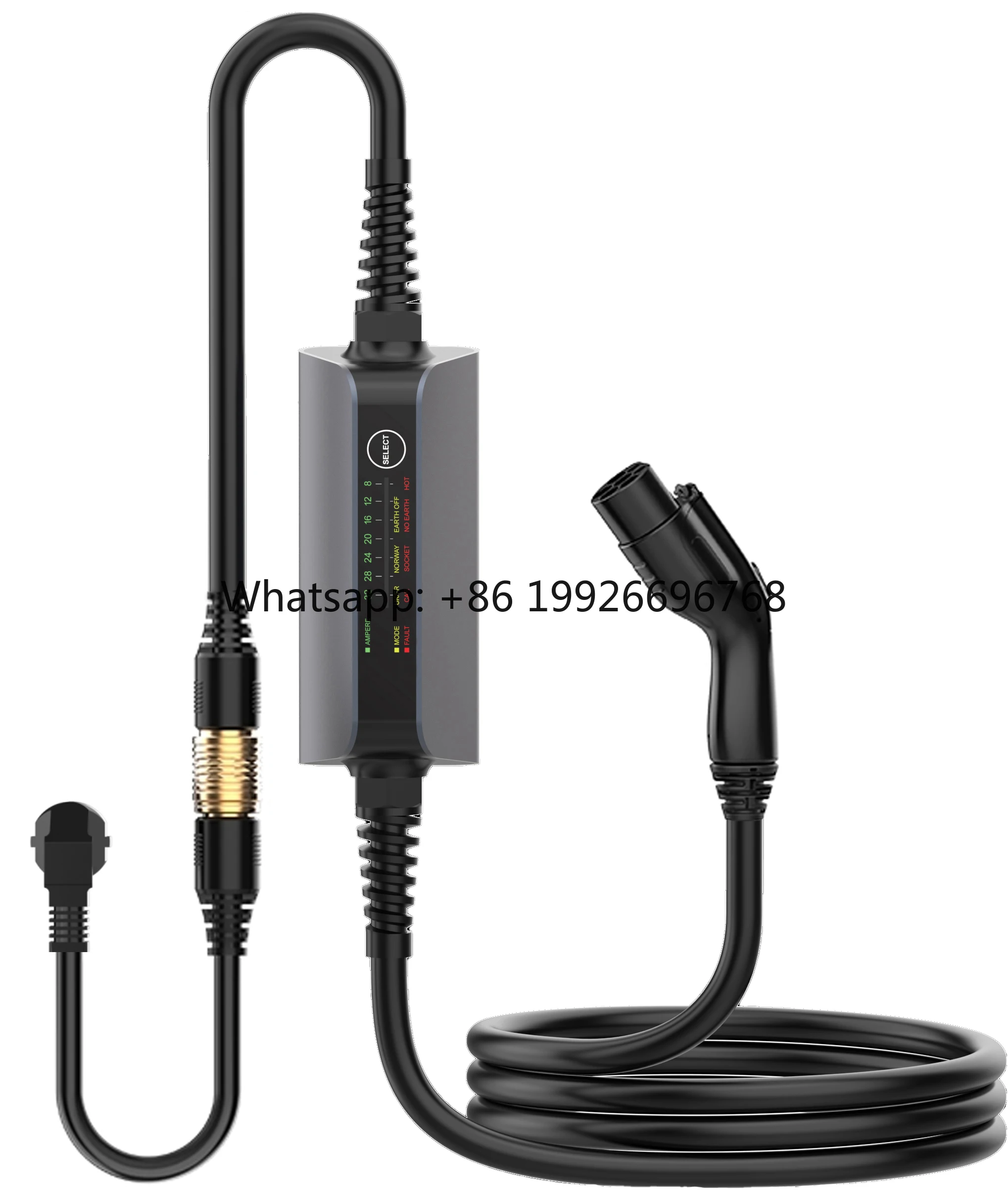 

Новое портативное зарядное устройство для электромобилей GBT 3-22 кВт, регулируемое, Type2 32А, с зарядным кабелем 8/10/13/16/24/28/32А и адаптером EU Plug