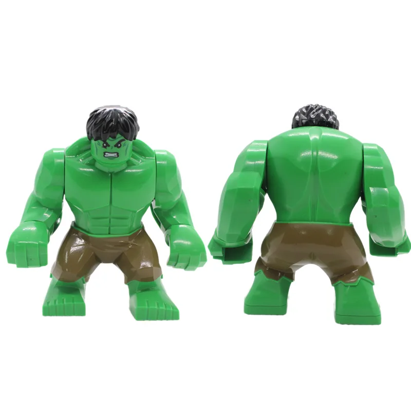 Marvel superhero anime character building blocks, Hulk Spider Man Venom Building blocks, action doll building block toys