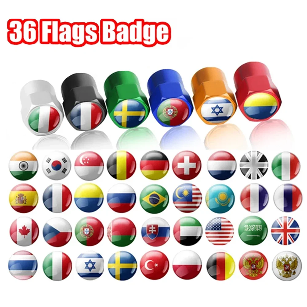 

4PCS National Flag Wheel Tire Valve Caps for Nissan Nismo Sylphy Sentra Qashqai Xtrail Altima Tiida Xterra Almera Teana
