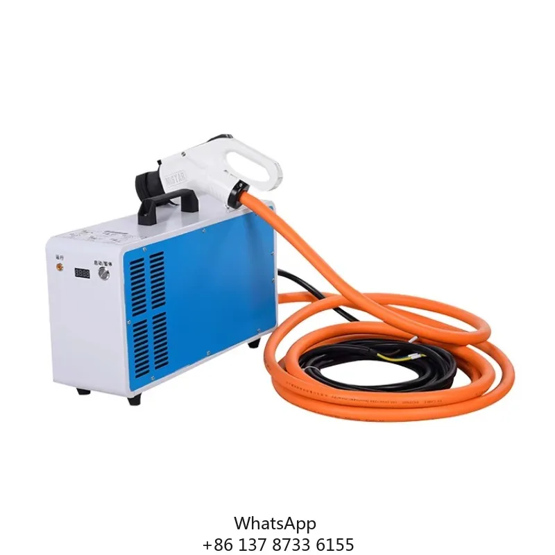 New GBT CHAdeMO CCS Single Gun Portable 7KW 200A DC Fast Charger With Plug IP55 Waterproof European Standard