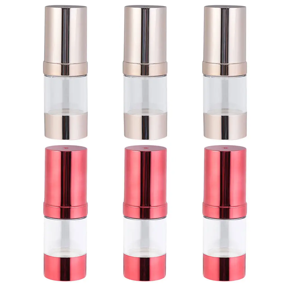 6Pcs Premium ABS PP Pet Travel Lotion Dispenser Bottles 15Ml Leakproof Empty Cosmetics Subpackaging Bottle Set for Shampoo