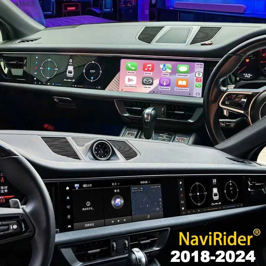 

For Porsche MACAN 2018-2024 Android 15 Wireless Carplay Auto Radio Multimedia Video Player GPS Navigation Tape Recorder 256GB