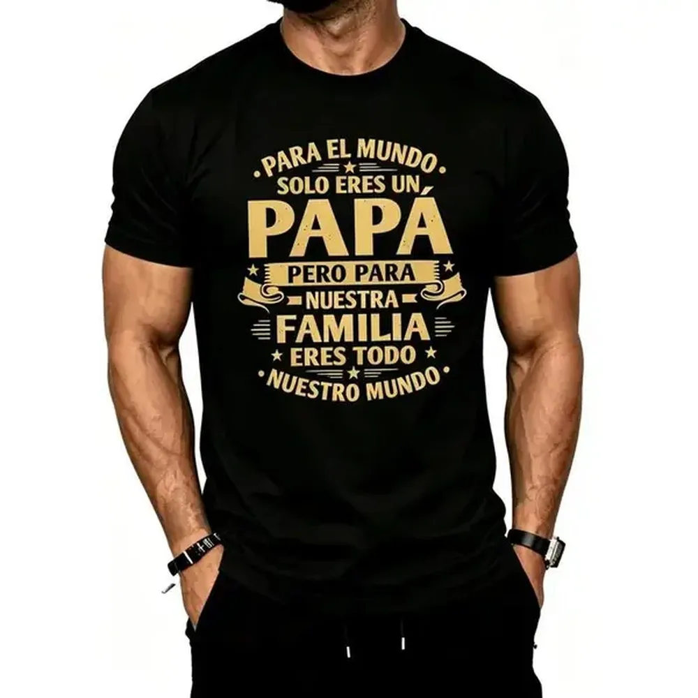 Stylish Men's Short Sleeve Cotton T-Shirt for Casual Daily Wear and Summer Comfort Perfect Gift for Father's Day