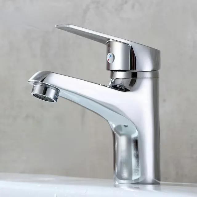 Bath Basin Faucet Zinc Alloy Mixed Water Basin Hot and Cold Mixed Water Wash Basin Faucet Electroplated Water Dragon