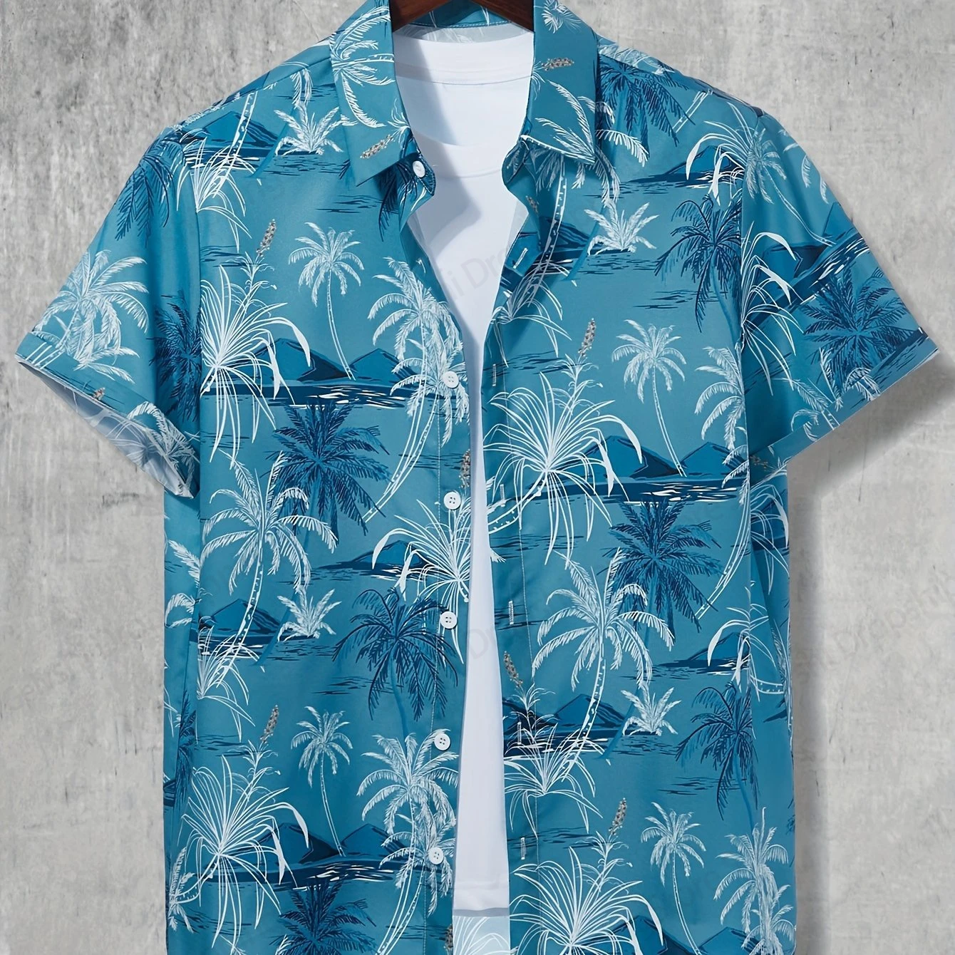 

Men Shirts Coconut Tree Pattern Hawaiian Shirts Men Women Fashion free shippig Beach Shirt Short Sleeve Blouse Vacation Camisas