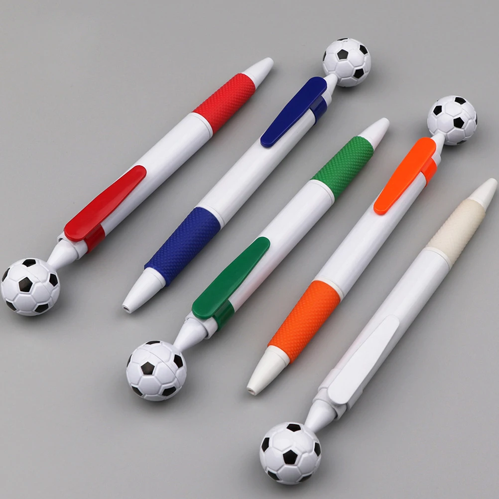 

15 Pcs Football Ballpoint Pen Cartoon Soccer Plastic Retractable Black Ink Novelty Office Supplies Stationery Gifts