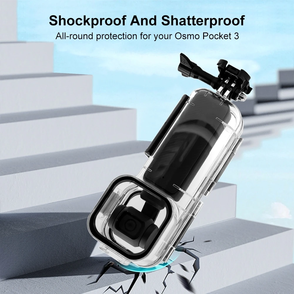 PULUZ 50m/45m Tauchgehäuse für DJI Osmo Pocket 4P 4 3 Unterwasser Wasserdichtes Gehäuse Tauchabdeckung – Detail 16