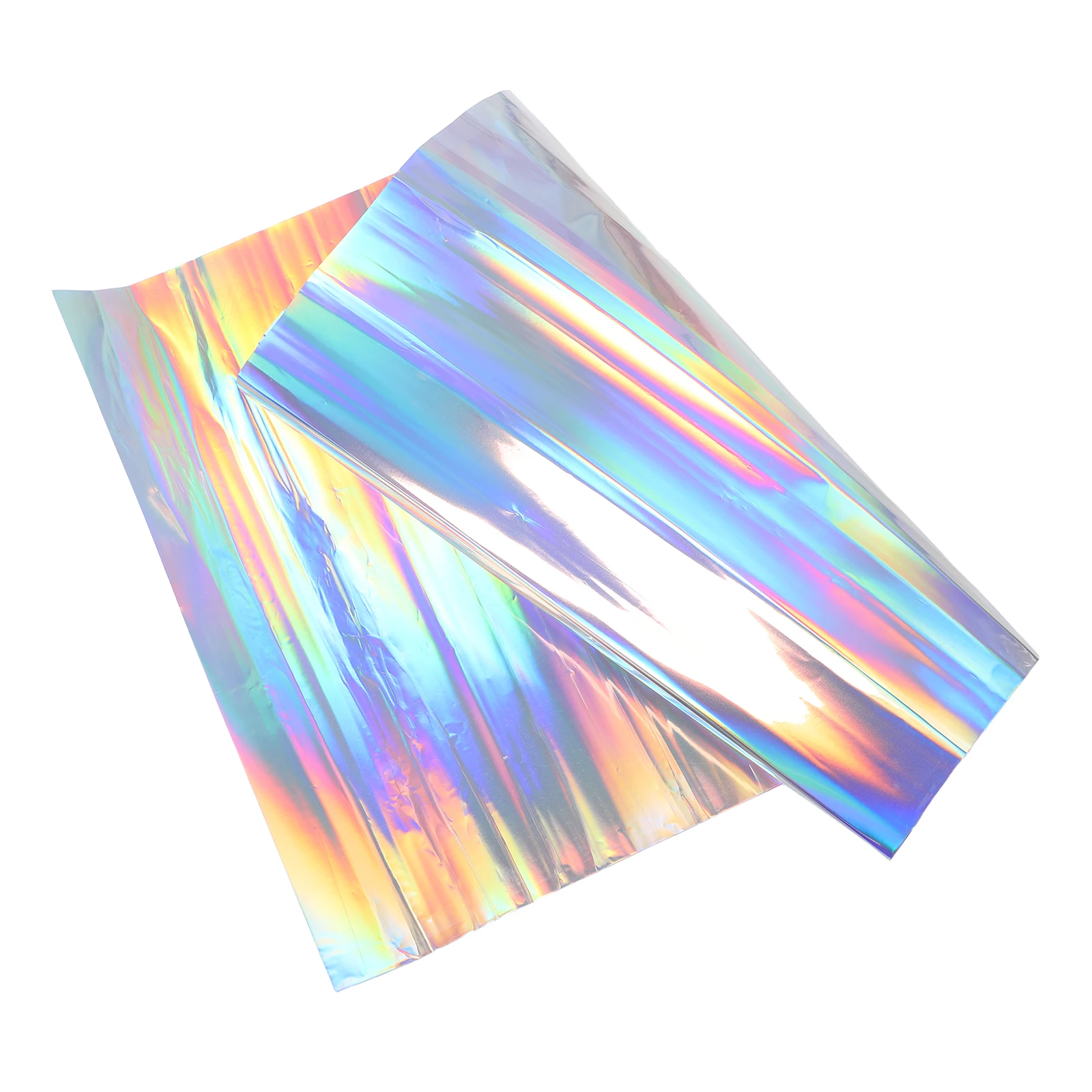 

Iridescent Window Film Holographic Paper Rainbow Effect Self Adhesive Vinyl Cling Decorative Photography Filter
